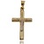  14kt Two-Tone Gold Religious Crucifix Charm – 1.12 dwt (1.74g)