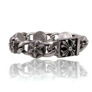 Chrome Hearts 1996 Vintage Style Sterling Silver Bracelet 75.34 DWT Approx. 8"