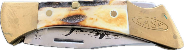 CaseXX 5158L Mako Stag Handle Pocket Knife - Used - No Accessories