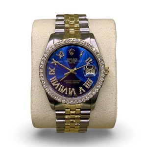 Rolex Datejust 15233 – 18kt Two-Tone – 34mm – Custom Diamond Bezel & Dial 