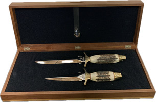 Gerber Mark I & Mark II Presidents Collection Stag Horn Daggers 0347/1000 – New
