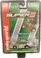 Auto World Super III 2008 Dodge Charger Stock Car Slot Car – Brand New!