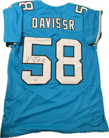 Thomas Davis SR Autographed Football Jersey with Certificate of Authenticity