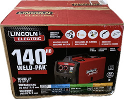 Lincoln Weld Pak 140HD MIG and Flux-Core Wire Feed Welder, 115V, Aluminum Welder