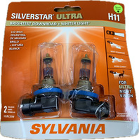 Sylvania SilverStar Ultra H11 Headlight Bulbs – Twin Pack – NEW