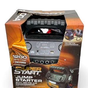 SuperStart 1200A Battery Charger – New in Damaged Box with All Accessories