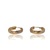  14kt Tri-Gold Small Hoop Earrings – Etched Design – 1.24 dwt (~2.0g) – Pair