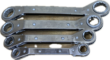 Kastar Row 4-Piece Box Wrench Set – 9/16, 3/4, 7/16, 5/8 – Pre-Owned