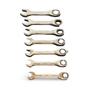 Snap-on 8mm–14mm Offset Short Ratcheting Wrench Set – Used
