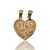  0.81 DWT (1.26g) 14KT Yellow Gold Pendant – Broken Heart “I Love You” Design