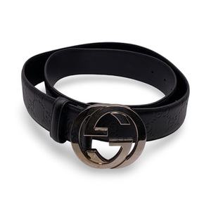 Gucci Interlocking G Buckle Men’s Belt – 39" Waist Max, Original Box & Receipt
