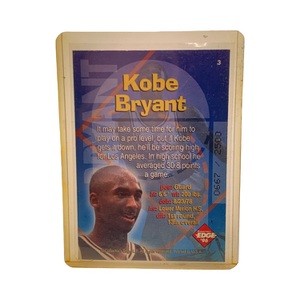 1996 Collector’s Edge Rage Radical Recruits Kobe Bryant #3 – Holofoil 