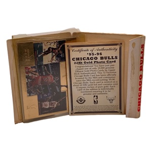 1996 Upper Deck Michael Jordan 72 Victories 22K Gold Card – No COA – In Case