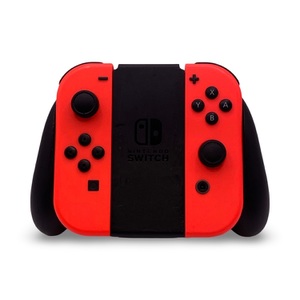 Nintendo Switch Joy-Con Controllers (HAC-016) – Red Pair with Grip Holder