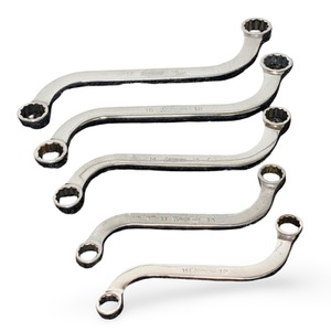Snap-on SBXM605 5-Piece S-Shaped Metric Box Wrench Set – 12-Point Flank Drive