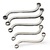 Snap-on SBXM605 5-Piece S-Shaped Metric Box Wrench Set – 12-Point Flank Drive