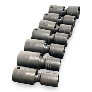 Snap-on 307IPLMY 7-Piece Metric Impact Swivel Socket Set – 1/2" Drive – 6-Point 