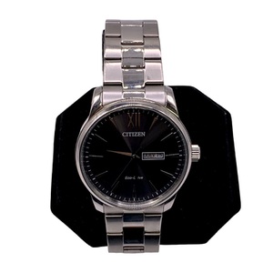Citizen Eco-Drive E101-S107261 Solar Wristwatch – Black Dial – 36.8mm – Used