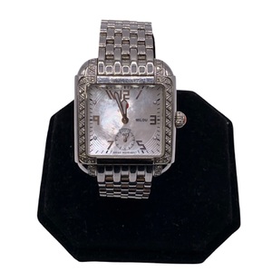 MICHELE MW15A01A2025 Milou Diamond Bezel MOP Dial Stainless Steel Quartz Watch