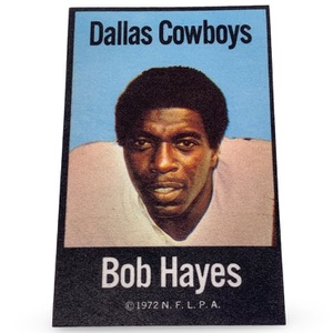 Bob Hayes 1972 NFLPA Fabric Cloth Iron-Ons – Dallas Cowboys #16 HOF – Qty 42 