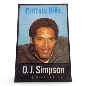 O.J. Simpson 1972 NFLPA Fabric Cloth Iron-Ons – Buffalo Bills #32 HOF – Qty 20