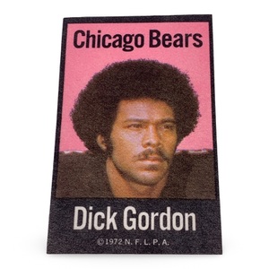Dick Gordon 1972 NFLPA Fabric Cloth Iron-Ons – Chicago Bears #14 – Qty 55 