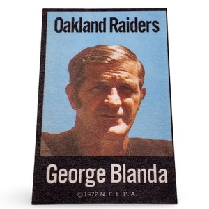 George Blanda 1972 NFLPA Fabric Cloth Iron-Ons – Oakland Raiders #2 – Qty 26 