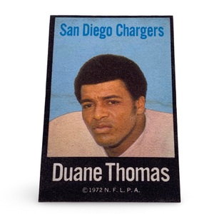 1972 NFLPA Fabric Cloth Cards – Duane Thomas #33 – San Diego Chargers – Qty 29 