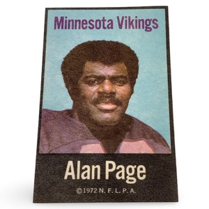 Alan Page 1972 NFLPA Fabric Cloth Iron-Ons – Minnesota Vikings #28 – Qty 95 