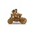  14kt Yellow Gold Medium Carriage Charm – 3.04 dwt