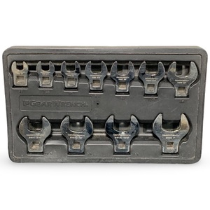 Gearwrench 11-Piece 3/8" Crowfoot Wrench Set – Used