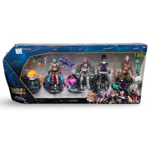 Spin Master League of Legends Action Figure Set – Jinx, Vi, Caitlyn, Ekko – New 