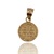  14kt Two-Tone Gold Round Religious Charm – 0.68 dwt (1.06 g)