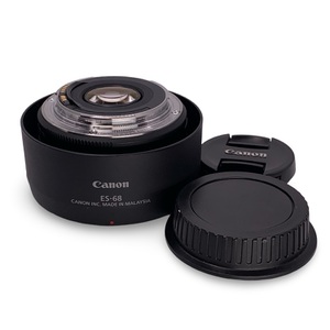 Canon EF 50mm f/1.8 Lens ES-68 Hood Included Used No Case