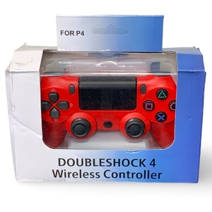 Aftermarket PS4 Wired DoubleShock Controller – Red – Used – With Cable & Box