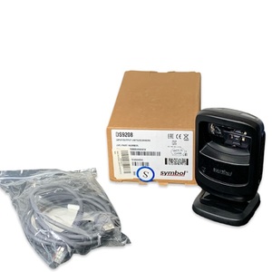 Symbol DS9208 Barcode Scanner – Used – SN X002JGX70F – With Guide Book & Cable