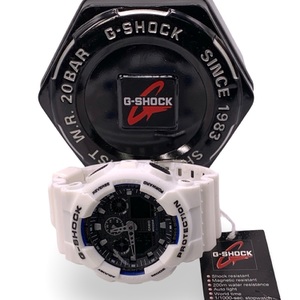 Casio G-Shock Men’s Sport Watch Analog / Digital – 51mm Case Matte White Resin