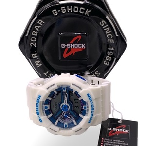 Casio G-Shock GA-110WB Men’s Digital & Analog Watch White/Blue – New