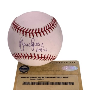 Bruce Sutter Signed Rawlings MLB Baseball “H.O.F.” Inscription – Steiner Cert.