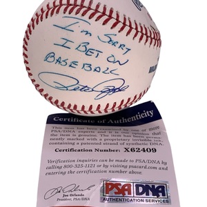 Pete Rose Signed Rawlings MLB Baseball PSA/DNA Authentication 