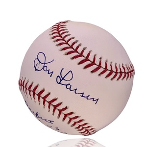 Don Larsen Signed Rawlings MLB Baseball “Perfect Game vs Brooklyn Dodgers 