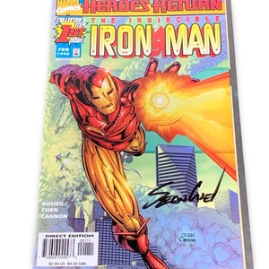 MARVEL COMICS IRON MAN #1 – HEROES RETURN (SIGNED)