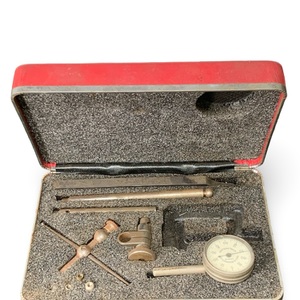 Starrett No. 711-D-10 "Last Word" Dial Indicator – .001" – With Carrying Case 