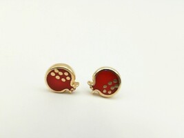 14KT Red Balloon Designer Stud Earrings 