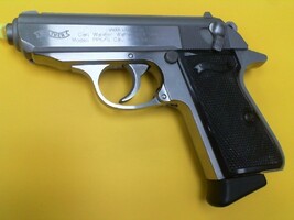 Walther Ppk/S-1 STAINLESS STEEL .380 PISTOL WITH CASE @ 3 MAGAZINES