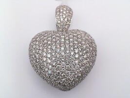 18KT DIAMOND HEART CHARM