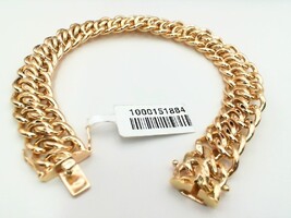  18kt double curb link bracelet