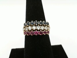  18kt Y/G Cluster Ring