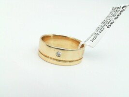 Unisex Yellow Gold Band Ring 
