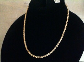 14kt Y/G Rope Chain 